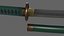 PBR Katana Espada Japonesa Verde Ver.2