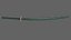 PBR Katana Espada Japonesa Verde Ver.2