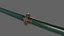 PBR Katana Espada Japonesa Verde Ver.2