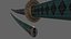 PBR Katana Espada Japonesa Verde Ver.2