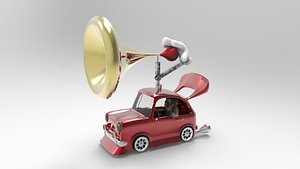 cartoon car boy 3D model