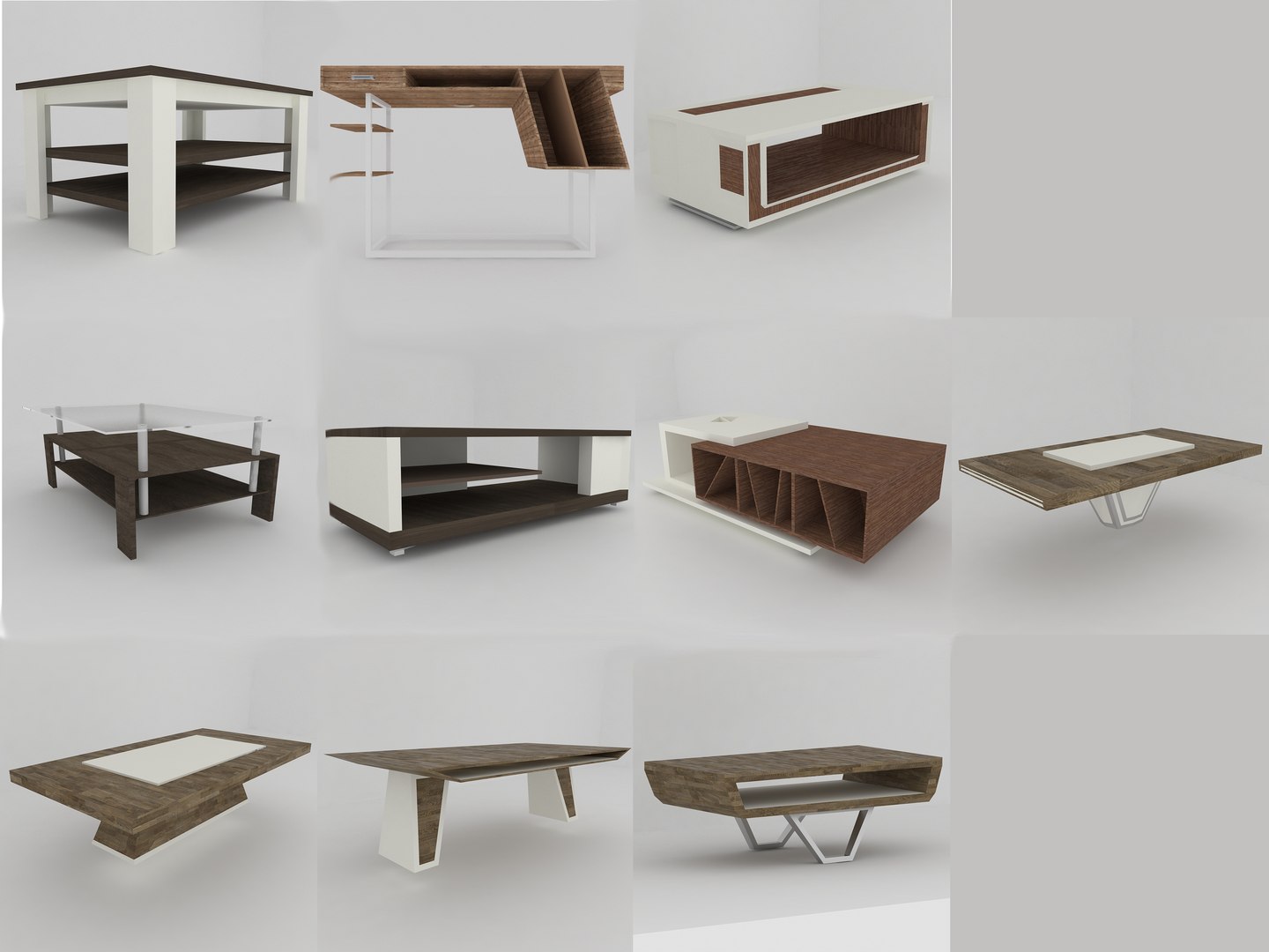 Modern Tables Model - TurboSquid 1320173