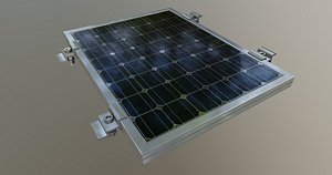 2-Solar Panel 10Wp 345x260x20mm 3D model