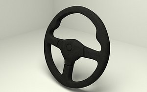 steering wheel vehicle 3D model
