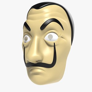 3D casa del papel mask model
