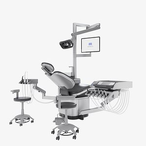Morita Signo T500 Dental Chair  Corona and V-Ray 3D model