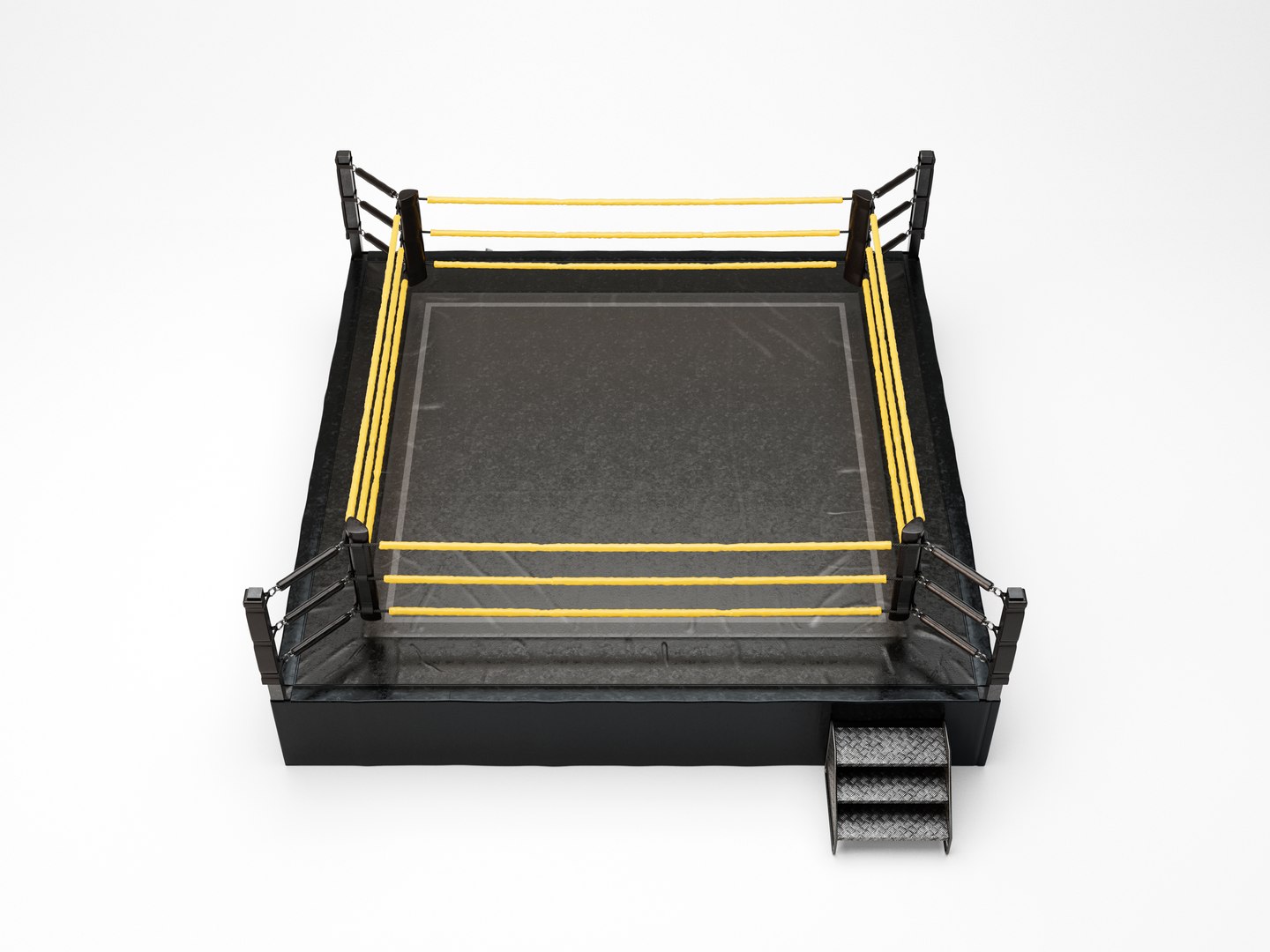 Wrestling Ring REGULATION SIZE Model TurboSquid 2005555