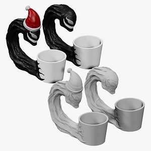 3D model Custom Venom Desk Planter