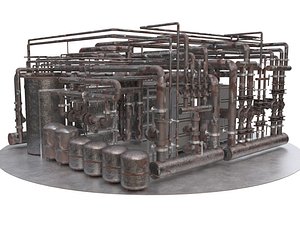 3D room boiler industrial