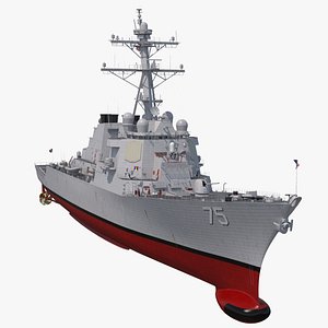 3D Destroyer Warship Donald Cook DDG-75