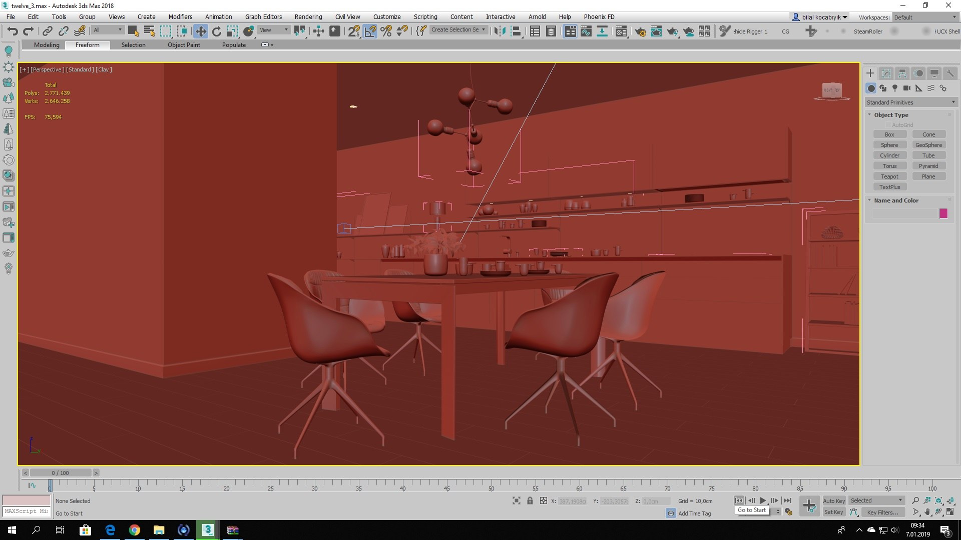 3D Kitchen Interior Model - TurboSquid 1363779
