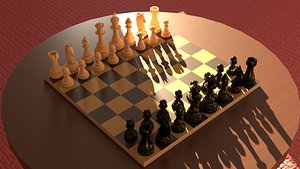 3D Chess Board model