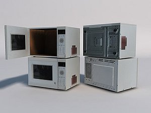 microwave 3d model
