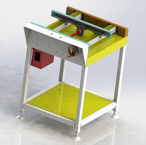 3D model width adjustable chain assembly