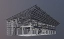 Building in structural frame
