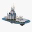 3D cinderella castle model