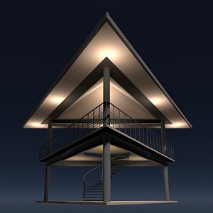 3D Tropical pavilion 26A37