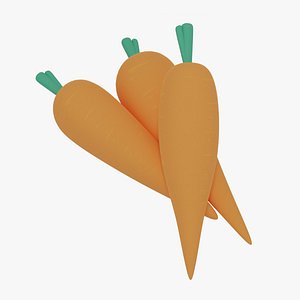 3D Cartoon Carrot