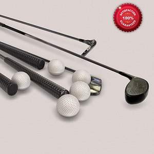 golf set 3d model