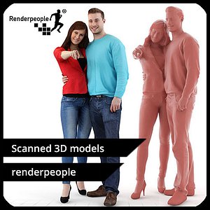 photorealistic human kelly aaron 3d model