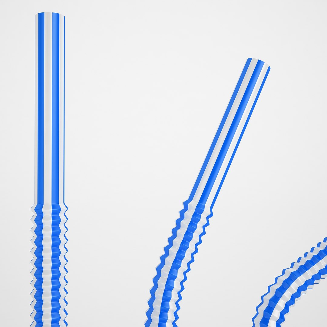 3d Model Plastic Drink Straw