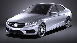 Mercedes-Benz Clase C AMG Line (W205) Sedán 2016 Modelo 3D - Descargar  Vehículos on