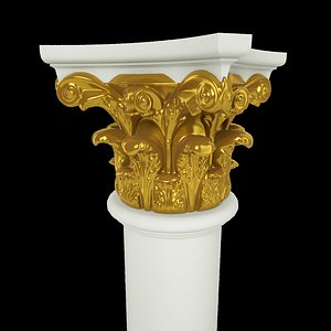 3d Column 04 Model