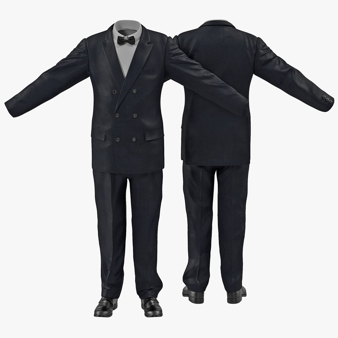 Men Suit 8 3D Model 3D model preview