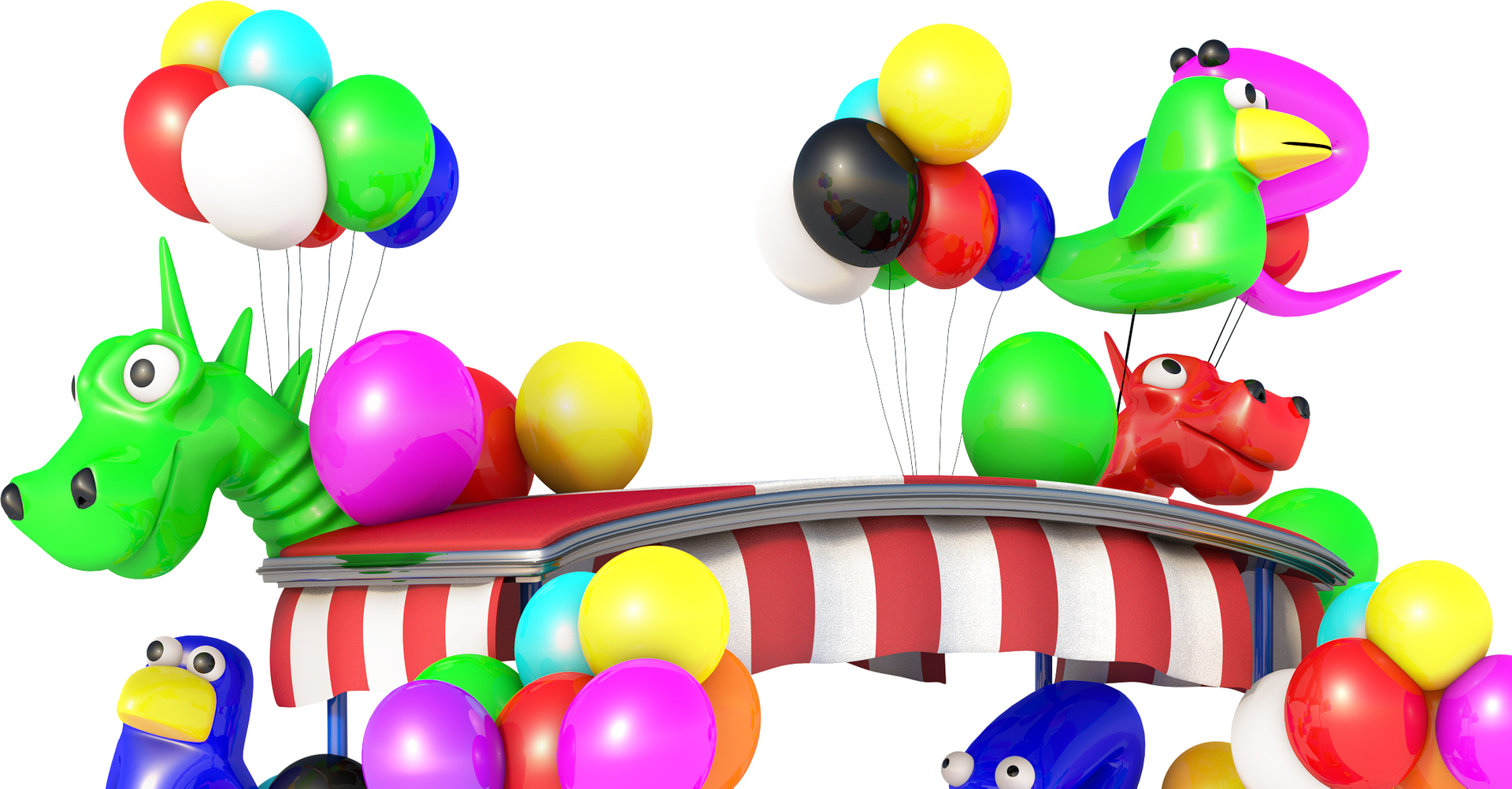 3D model balloon wagon cartoon TurboSquid 1270904