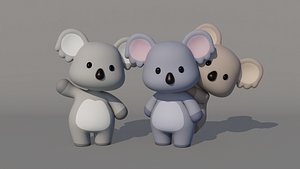 3D Rigged Cartoon Koala