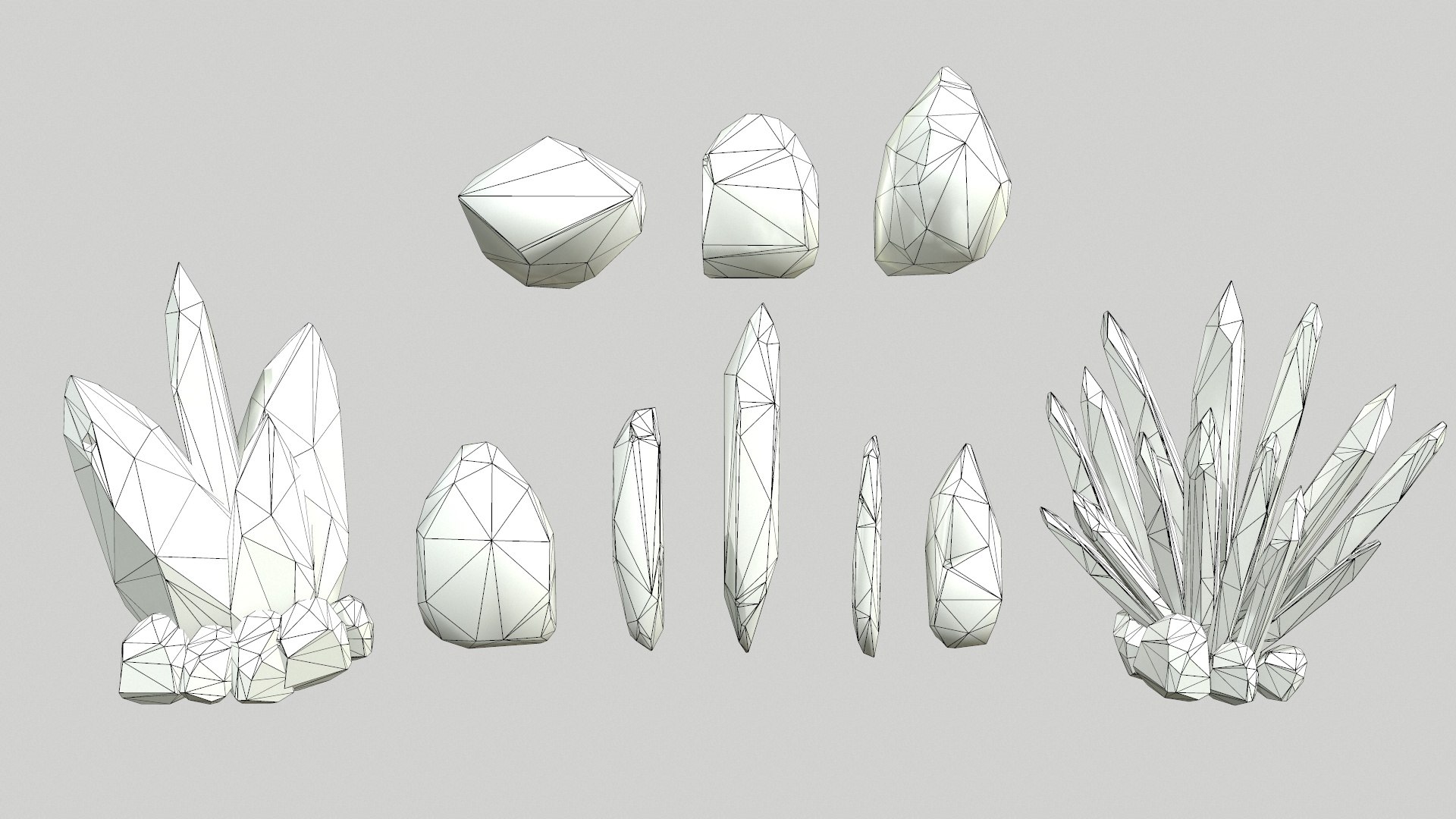 Crystal Set Model - TurboSquid 1740088