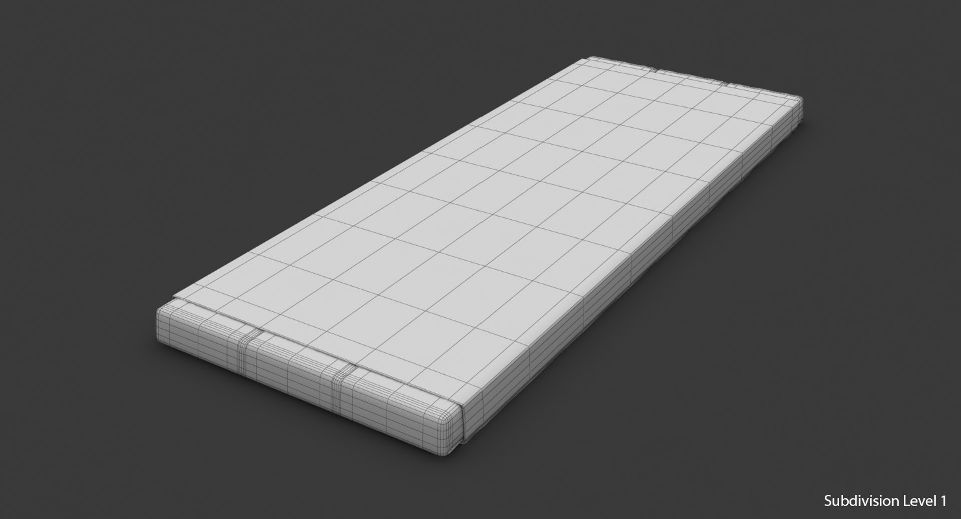 3D white mint chocolate bar model https://p.turbosquid.com/ts-thumb/ay/1GCRuD/dgoDq8YC/chocolate_white_mint_wireframe04_b/png/1523462563/1920x1080/fit_q87/41ec693baf4d9d289f38b066a846a1d0acb643c4/chocolate_white_mint_wireframe04_b.jpg