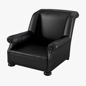 massage chair leather 3d model