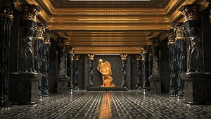 3D model Ancient temple