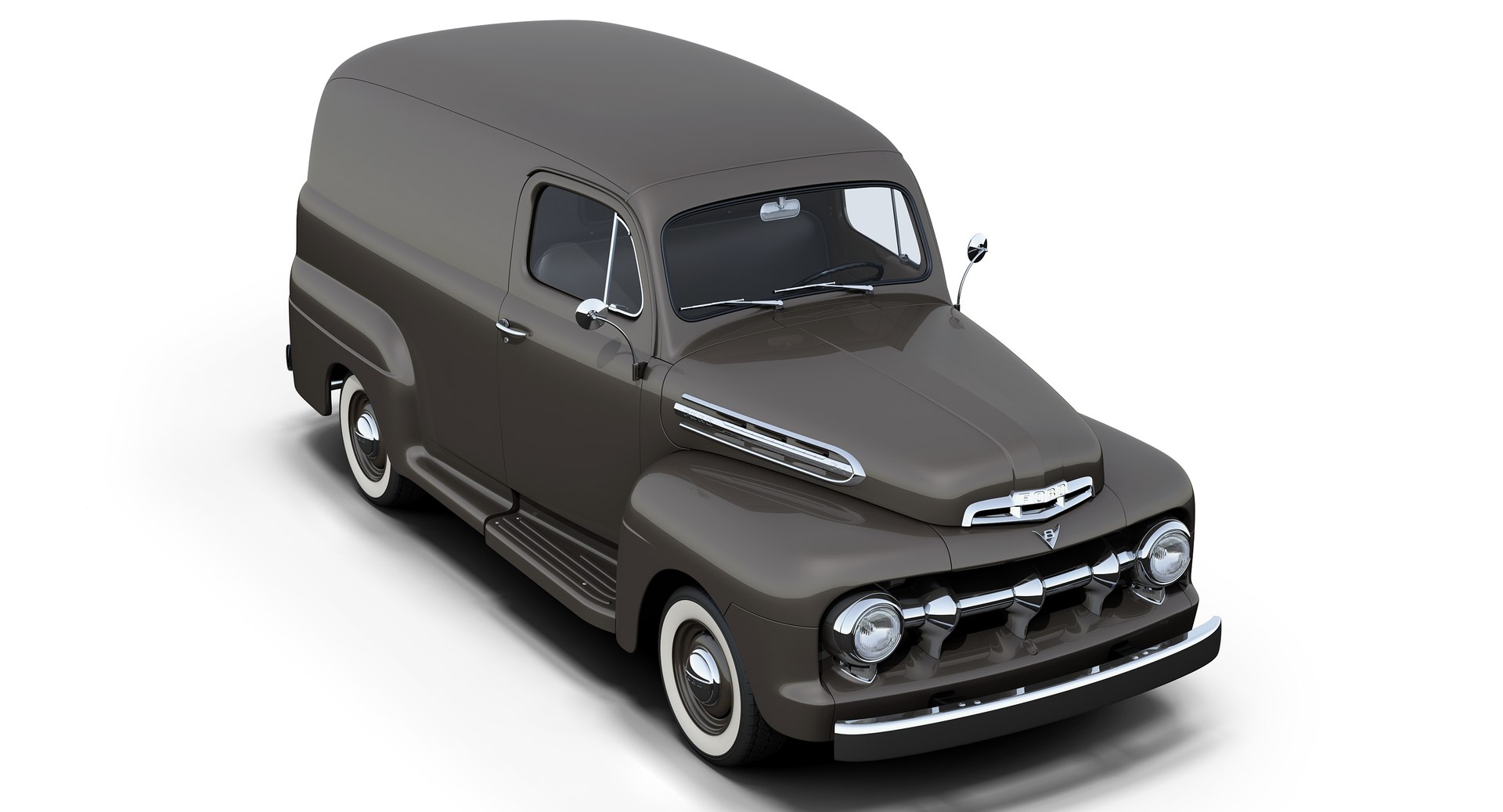 Ford F-1 Panel Truck 3D - TurboSquid 1837037