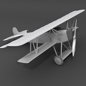 simple fokker d vii 3D model