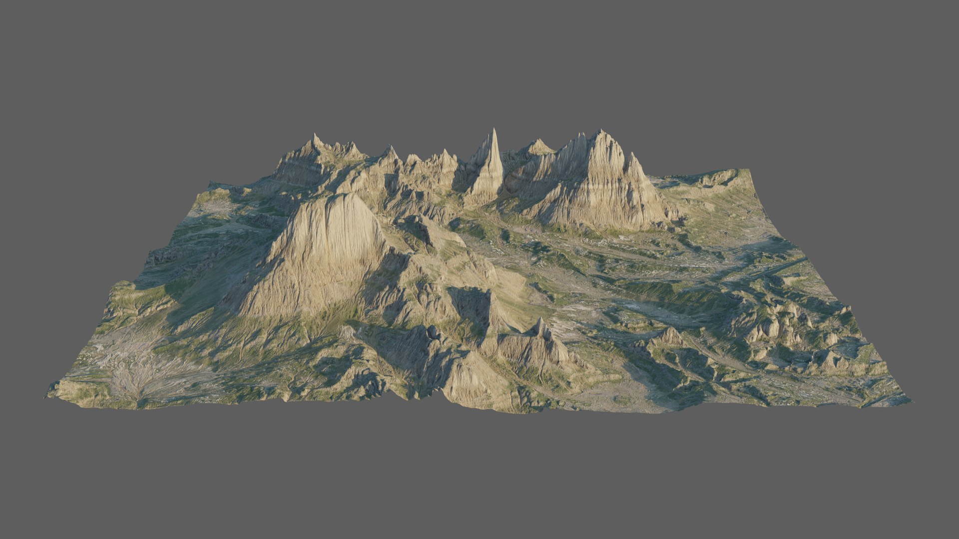 8K Mountain Valley Landscape 2 Model - TurboSquid 1820595