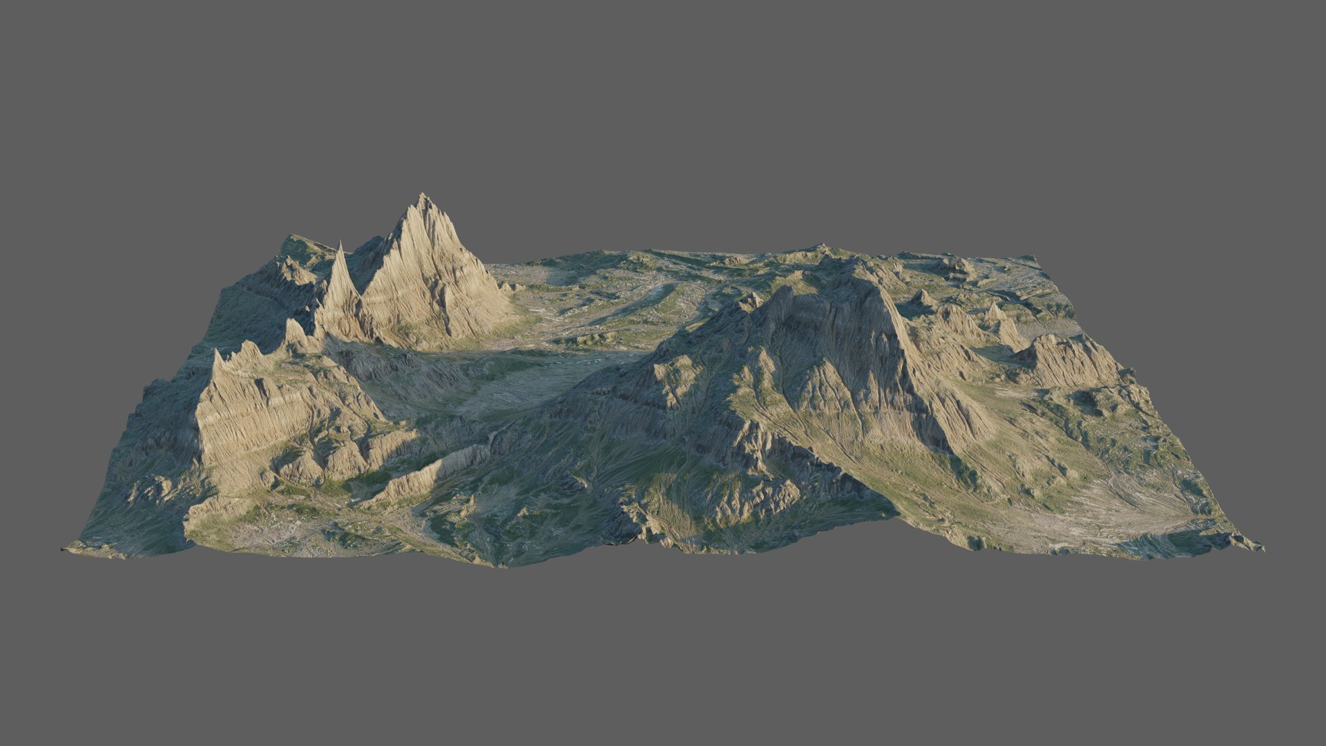 8K Mountain Valley Landscape 2 Model - TurboSquid 1820595