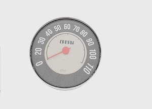 tachometer 3D model