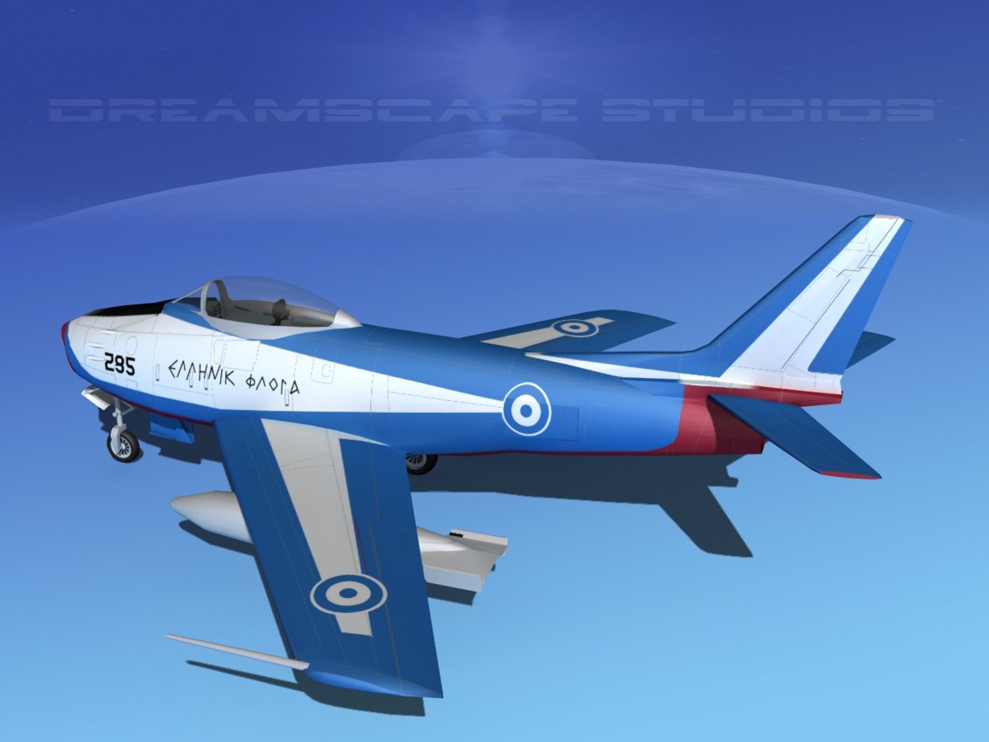 North American F-86 Sabre 3d Model