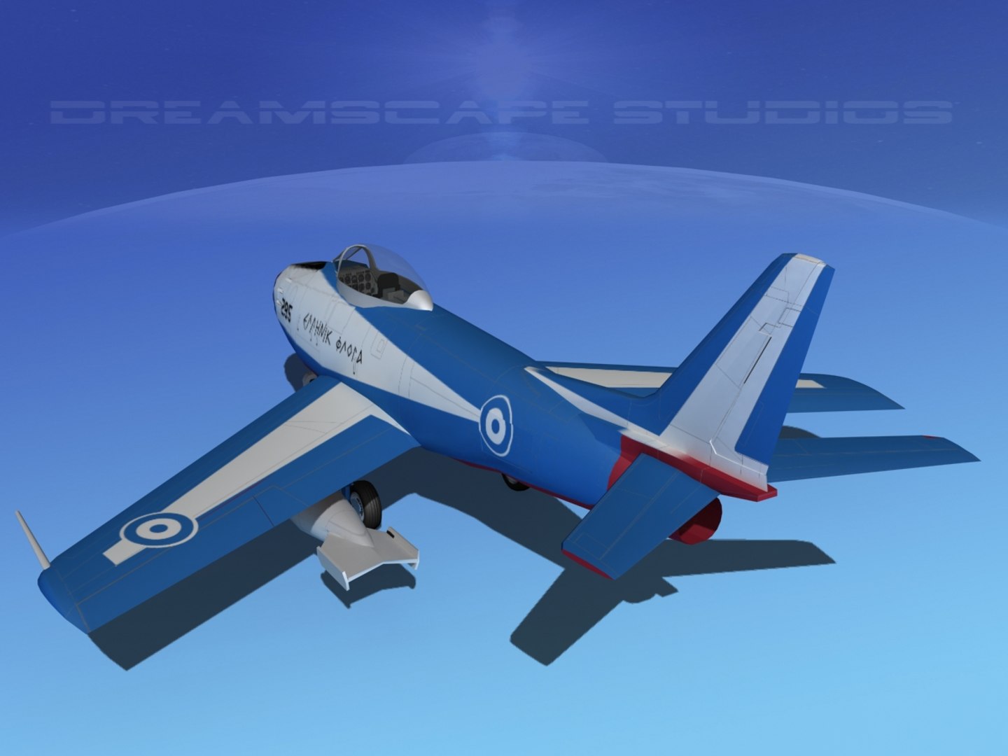 North American F-86 Sabre 3d Model
