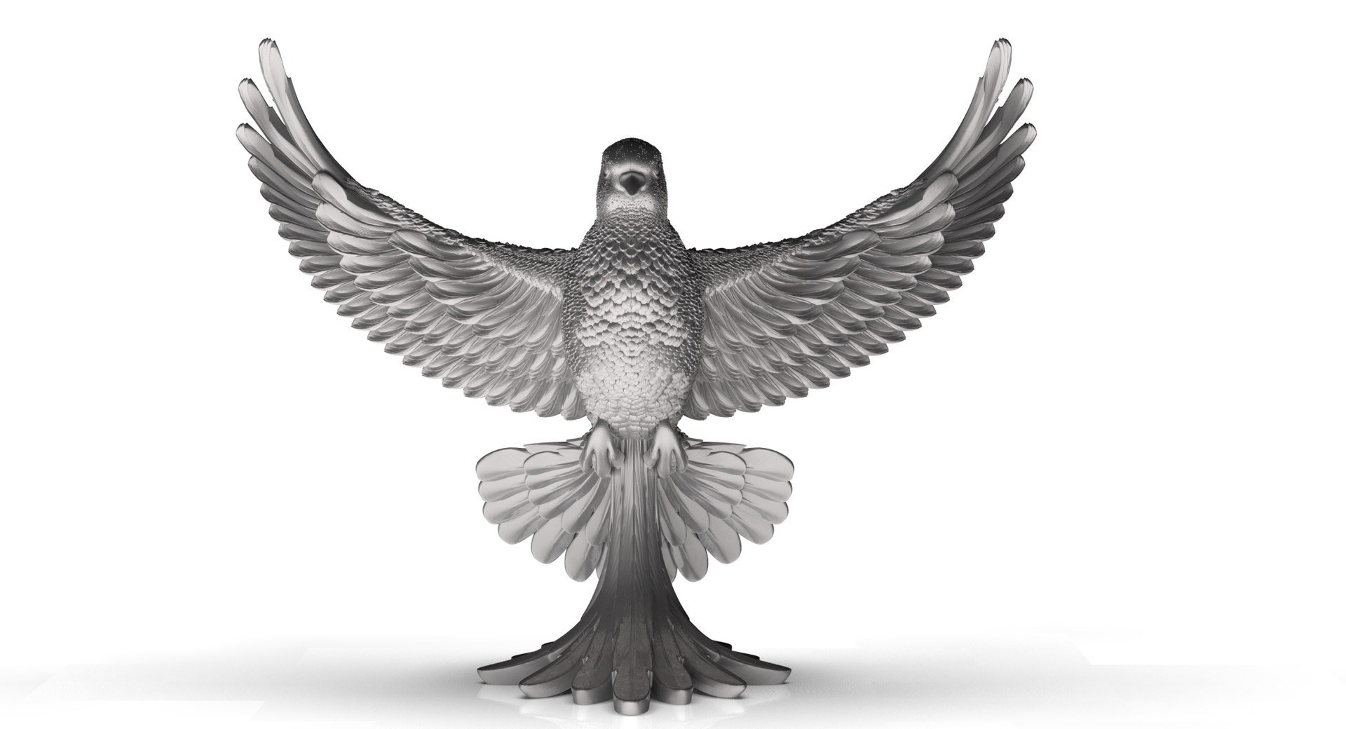 Bird Dove Statue 3D Model - TurboSquid 2407191