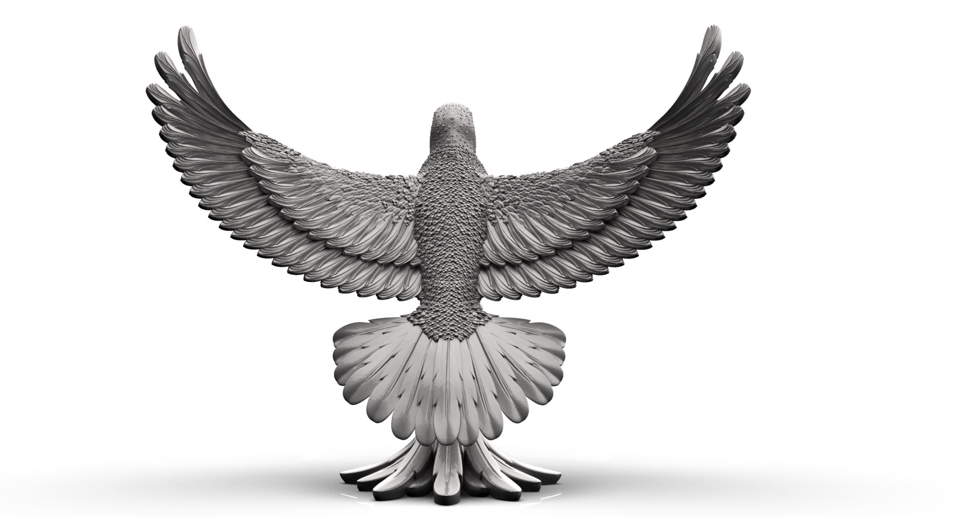 Bird Dove Statue 3D Model - TurboSquid 2407191