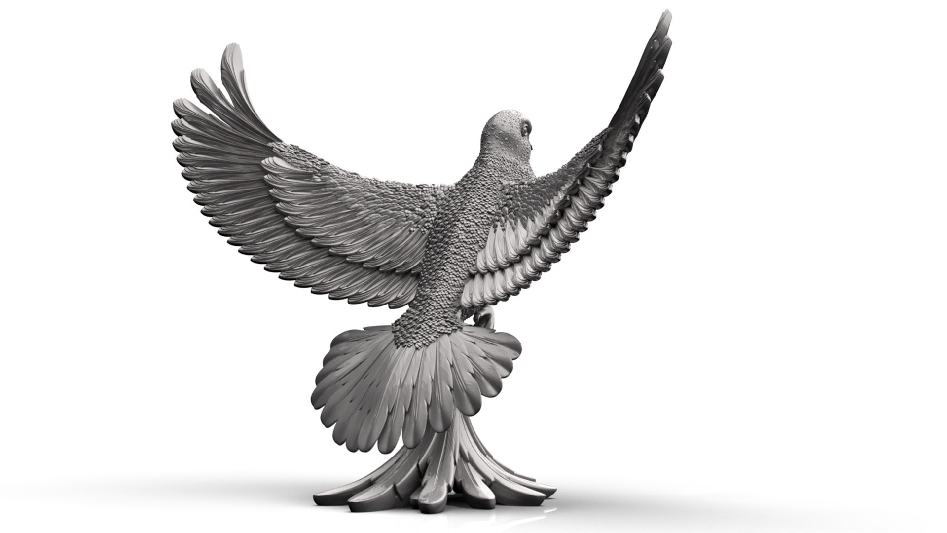 Bird Dove Statue 3D Model - TurboSquid 2407191