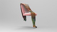 Piece of cloth on an chair