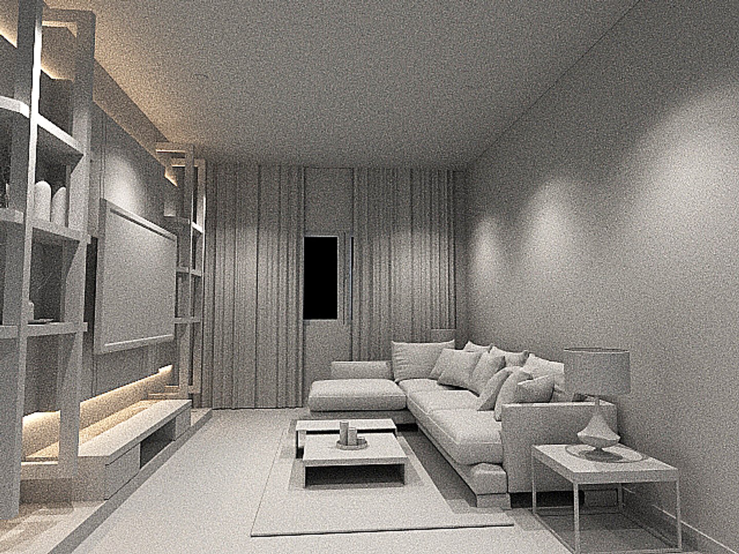 Living Hall 3d Model