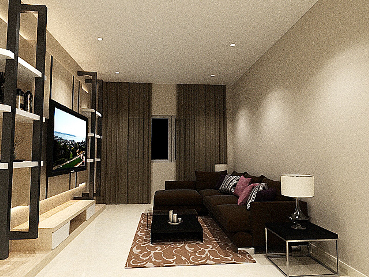Living Hall 3d Model