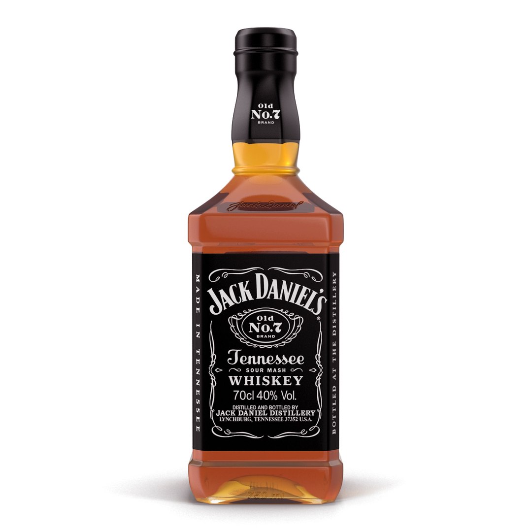 3d jack daniels bottle