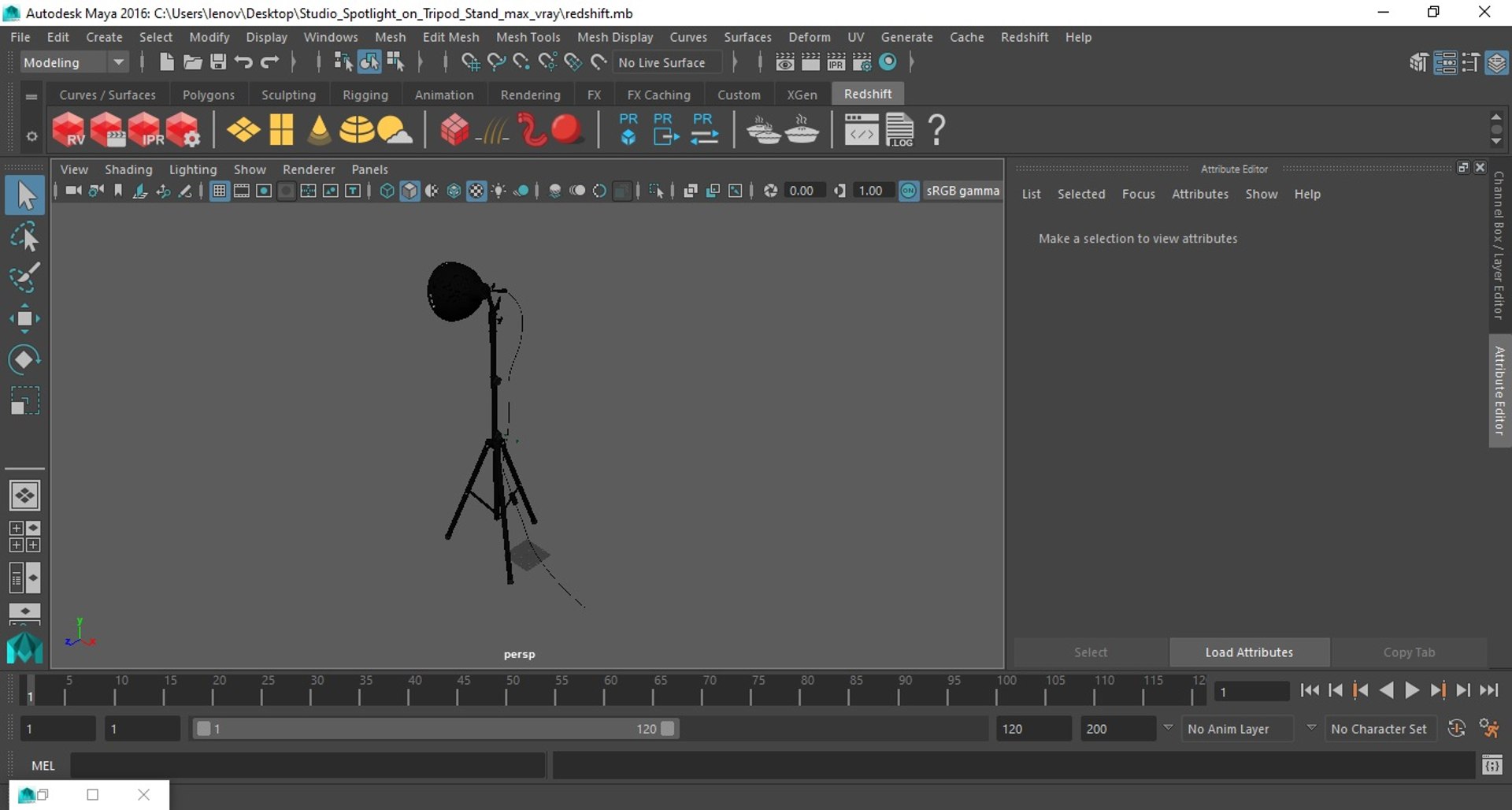 Studio Spotlight On Tripod Stand 3D Model - TurboSquid 2265162