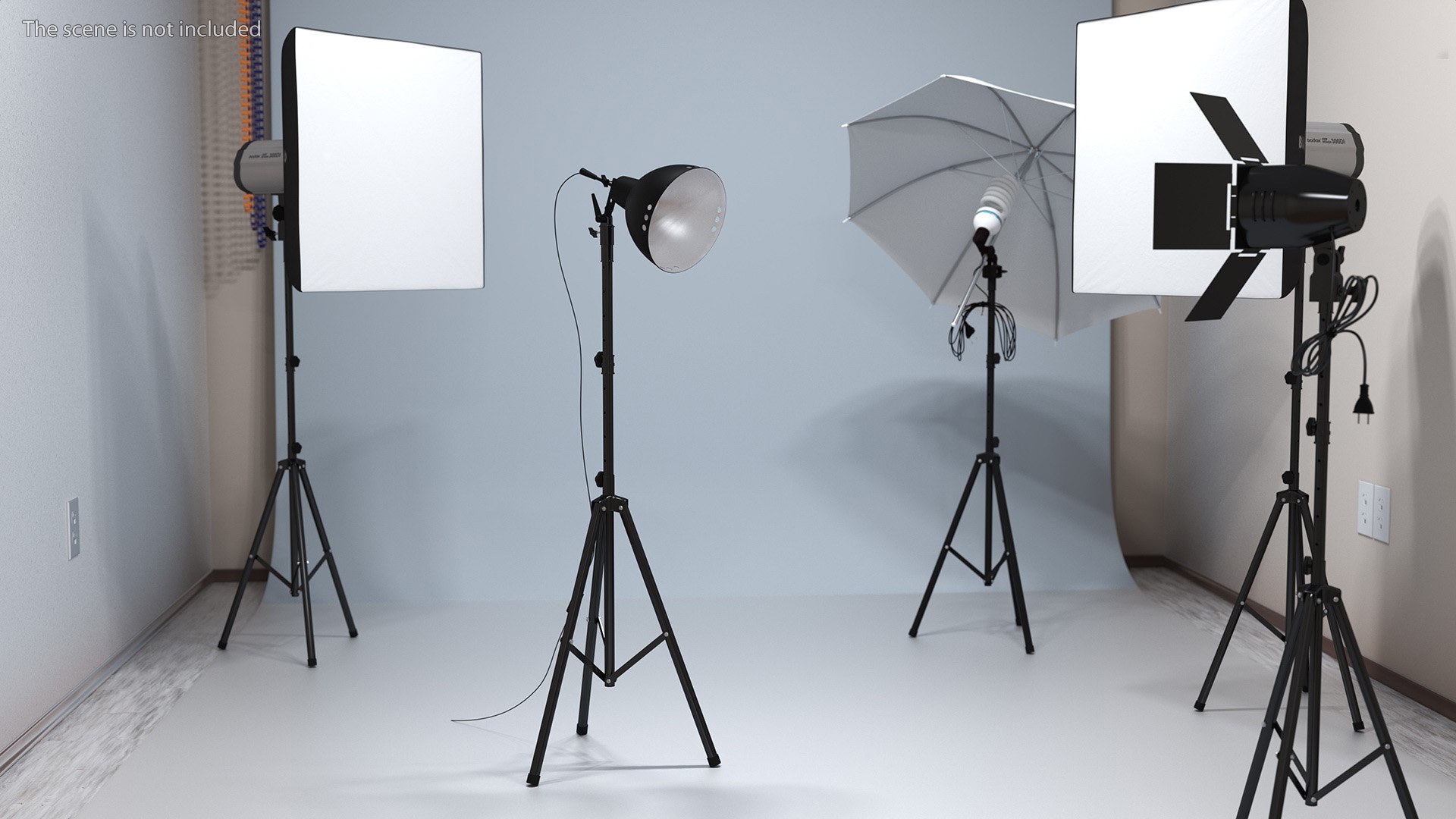 Studio Spotlight On Tripod Stand 3D Model - TurboSquid 2265162